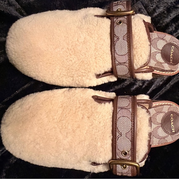 Coach Shearling Clogs - Picture 4 of 9